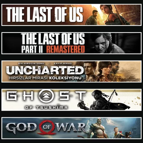 TLOU1 + 2 + UNC. + Tsushima + GOW